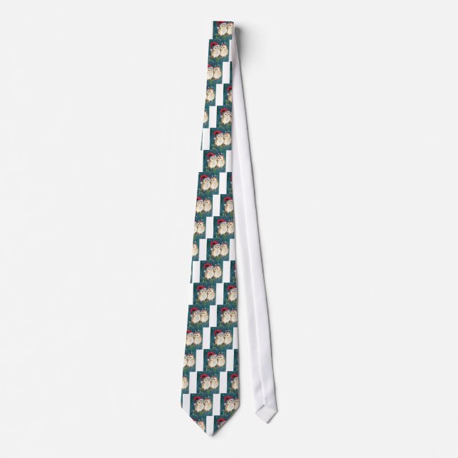 Merry-christmas Owls Tie (Front)