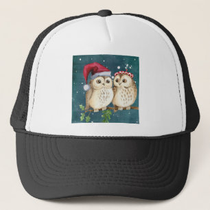 Merry-christmas Owls Trucker Hat