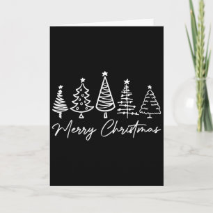 Merry Christmas Pajamas Family Matching Xmas Tree  Card