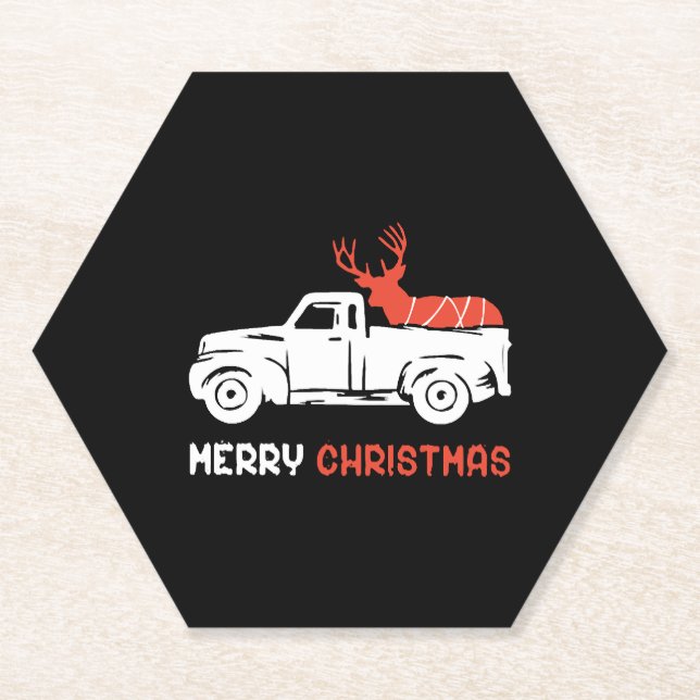 MERRY CHRISTMAS                        PAPER COASTER (Front)
