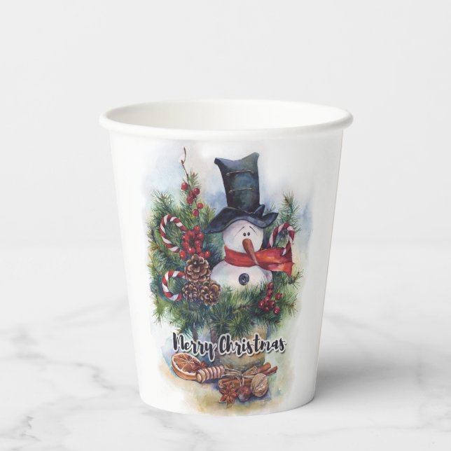 Merry Christmas  Paper Cups (Back)