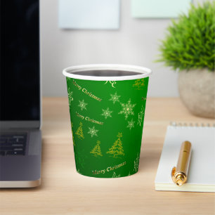 merry christmas paper cups