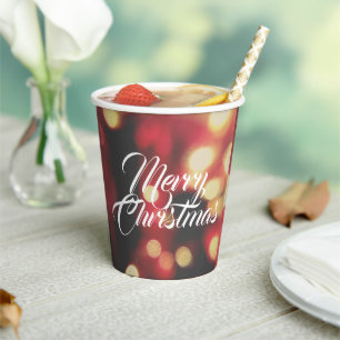 Merry Christmas Paper Cups