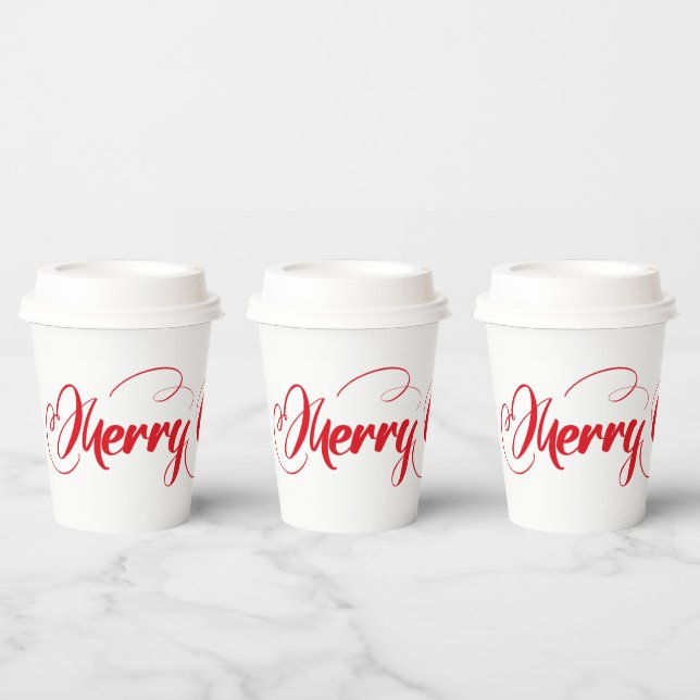 Merry Christmas  Paper Cups (Multi)