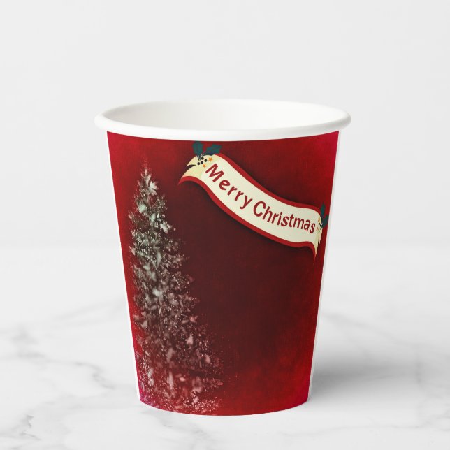 Merry Christmas paper cups (Front)