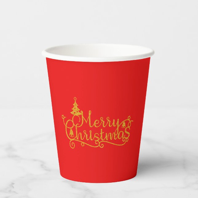 Merry Christmas  Paper Cups (Front)