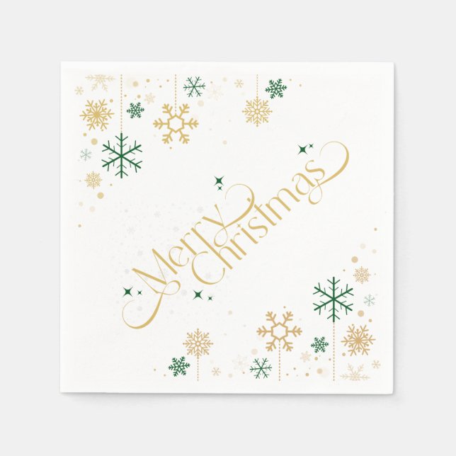 Merry Christmas Paper Napkin (Front)