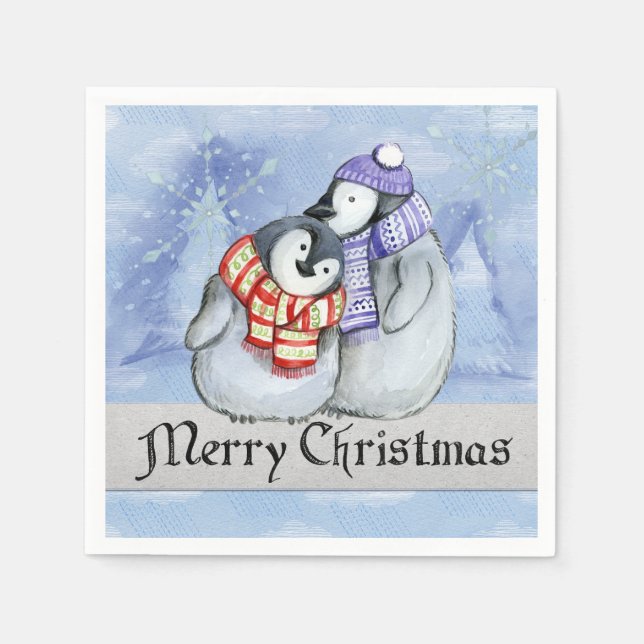 Merry Christmas Paper Napkins (Front)