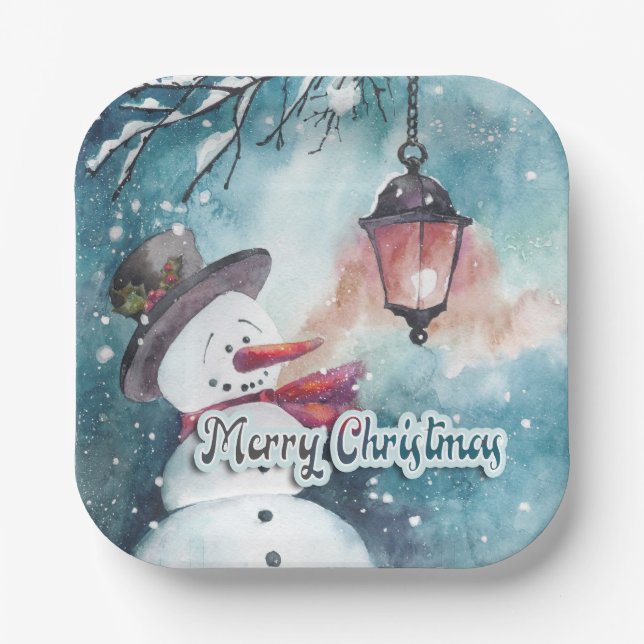 Merry Christmas   Paper Plate (Front)