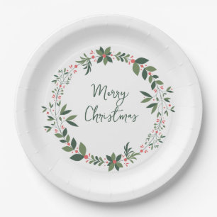 Merry Christmas Paper Plate