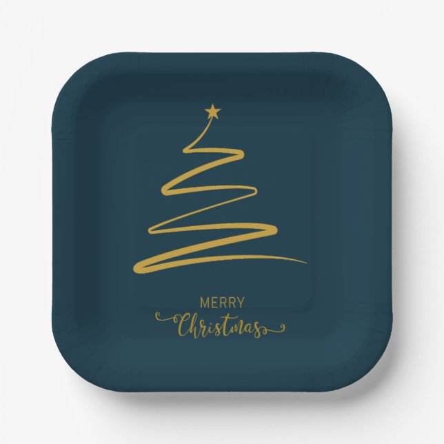 Merry Christmas Paper Plate (Front)