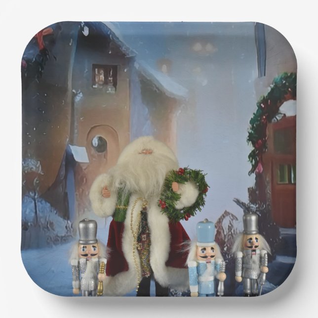 Merry Christmas. Paper Plate (Front)