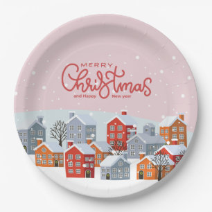 Merry Christmas Paper Plates Holiday Party