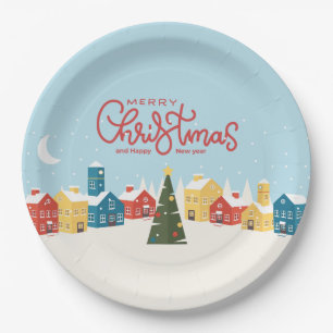 Merry Christmas Paper Plates Holiday Party