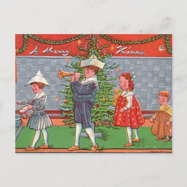 Merry Christmas Parade Postcard (Front)