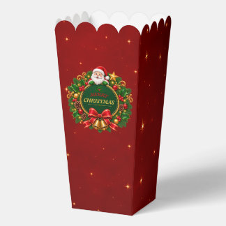 Merry Christmas Party Favour Boxes Editable