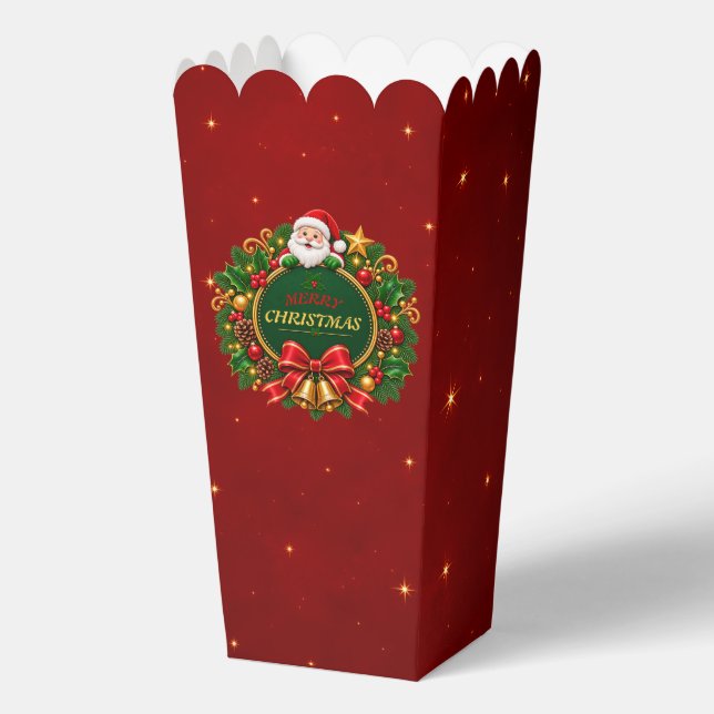 Merry Christmas Party Favour Boxes Editable (Front)