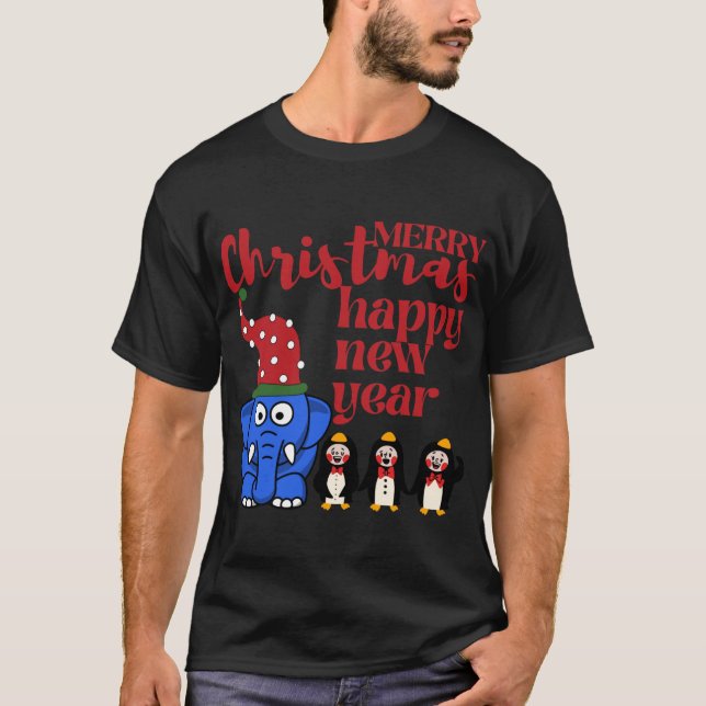 MERRY CHRISTMAS PARTY PRESENTS HAPPY NEW YEAR 2023 T-Shirt (Front)