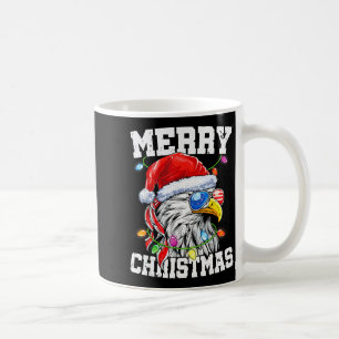 Merry Christmas Patriotic Usa Patriotic Santa Bald Coffee Mug