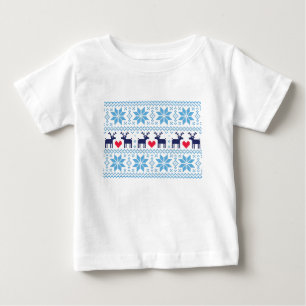 Merry Christmas pattern 2 Baby T-Shirt