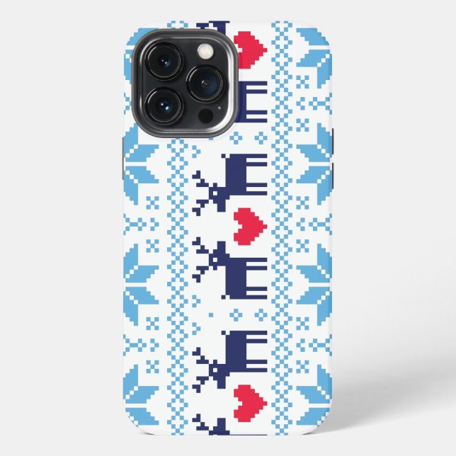Merry Christmas pattern 2 iPhone Case (Back)