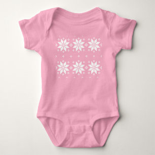 Merry Christmas pattern 5 Baby Bodysuit