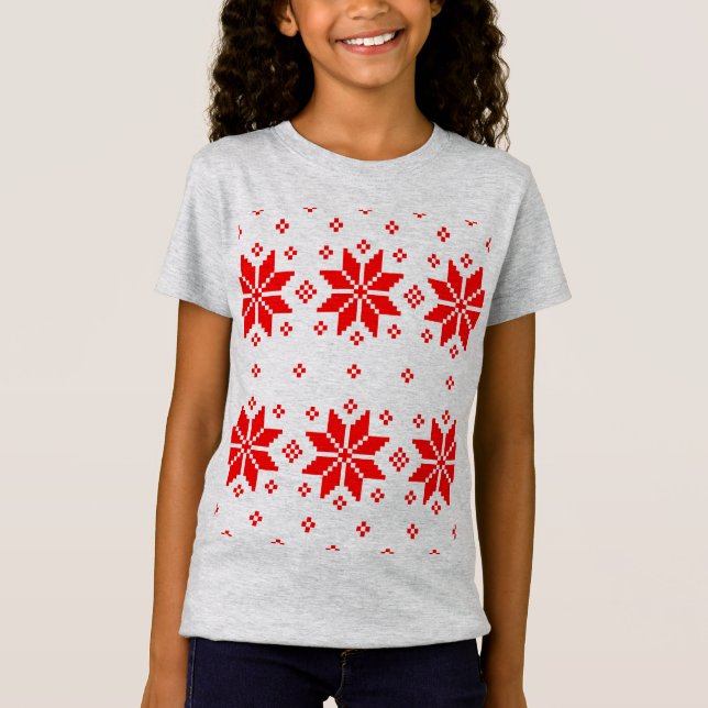 Merry Christmas pattern 5 T-Shirt (Front)