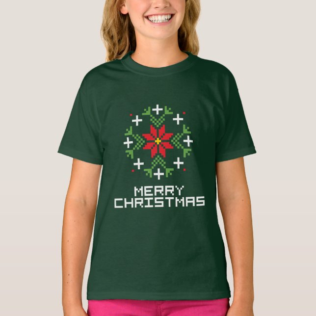 Merry Christmas pattern 6 T-Shirt (Front)