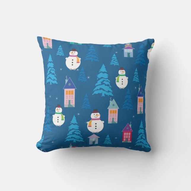Merry Christmas Pattern Cushion (Front)