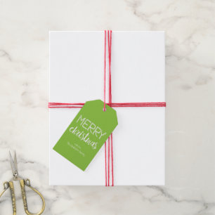 Merry Christmas Pattern Holiday Gift Tags