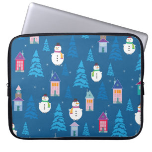 Merry Christmas Pattern Laptop Sleeve