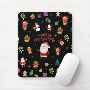 Merry Christmas Pattern Mouse Pad