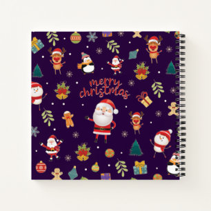 Merry Christmas Pattern Notebook