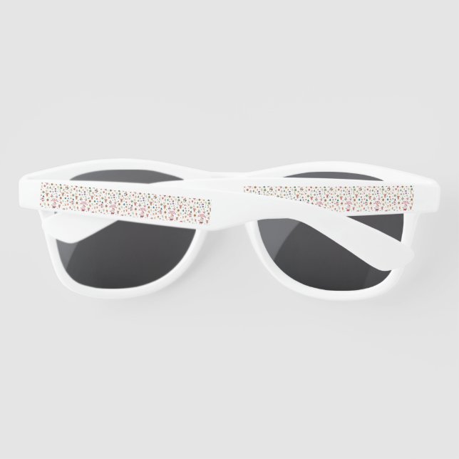 Merry Christmas Pattern Sunglasses (Back)