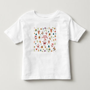 Merry Christmas Pattern Toddler T-Shirt