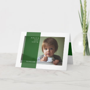 MERRY CHRISTMAS Peace Joy Love Holiday Card