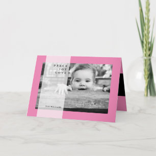 MERRY CHRISTMAS Peace Joy Love Holiday Card