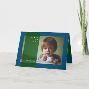 MERRY CHRISTMAS Peace Joy Love Holiday Card