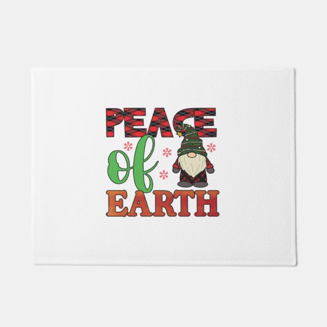 Merry Christmas Peace Of Earth Doormat (Front)