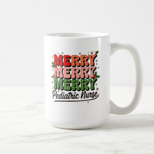 Merry Christmas Pediatric Nurse Coffee Mug