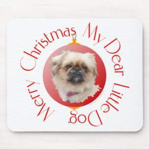Merry Christmas Pekingese Mouse Pad