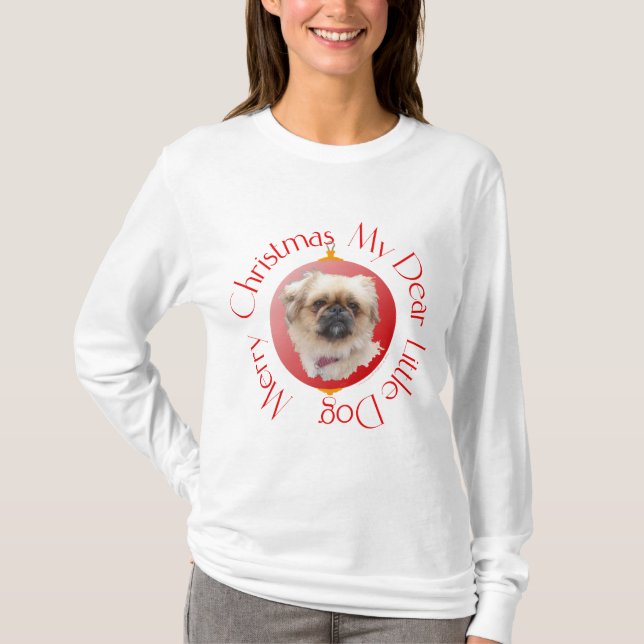 Merry Christmas Pekingese T-Shirt (Front)