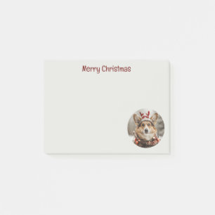 Merry Christmas Pembroke Welsh Corgi Dog Post-it Notes