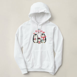 Merry Christmas Penguins Hoodie
