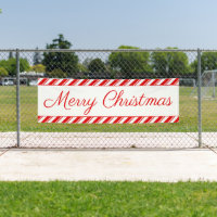 Merry Christmas Peppermint Candy Red White Outdoor