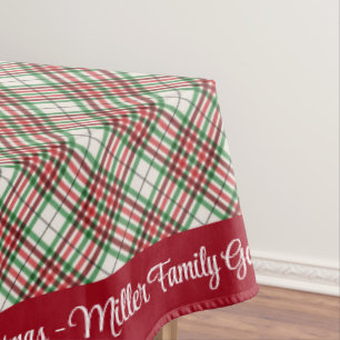  Merry Christmas Personalise Family Name or Text Tablecloth