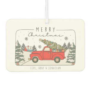 Merry Christmas Personalised Car Air Freshener