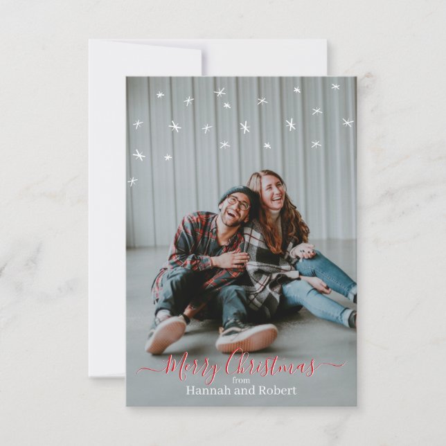 Merry Christmas Personalised Card  (Front)