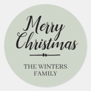 Merry Christmas Personalised Envelope Seal