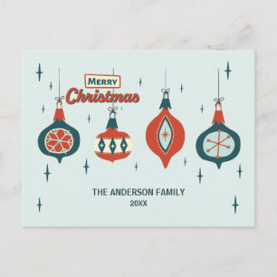 Merry Christmas Personalised Holiday Postcard